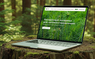 Лендинг для питомника Хвойная долина